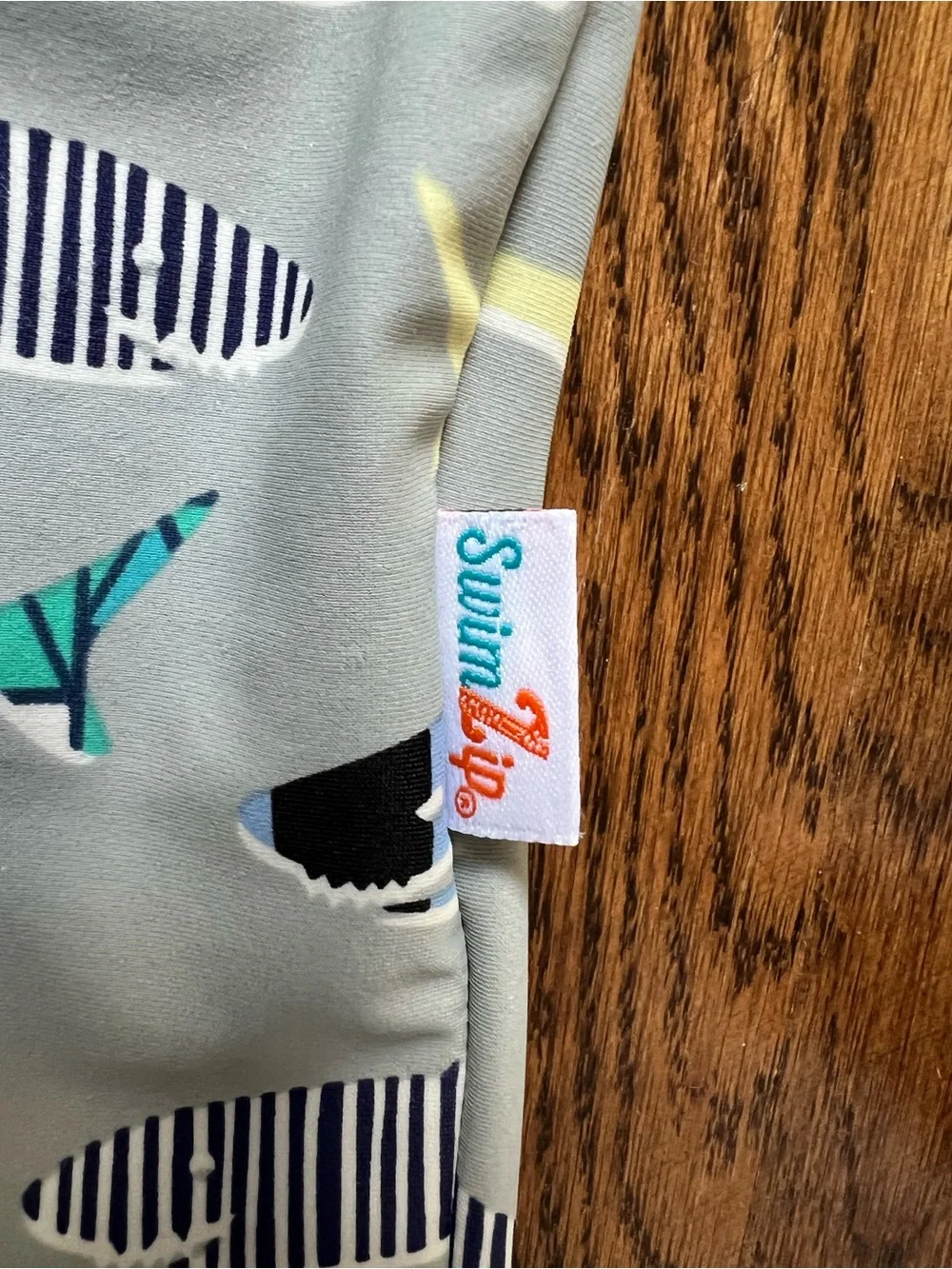 SwimZip Gray Shark-Print 2T One-Piece Rashguard UPF 50